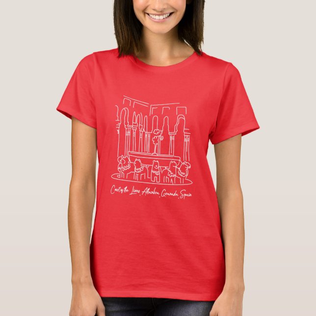 T-shirt Alhambra Cour des Lions 1 (Devant)