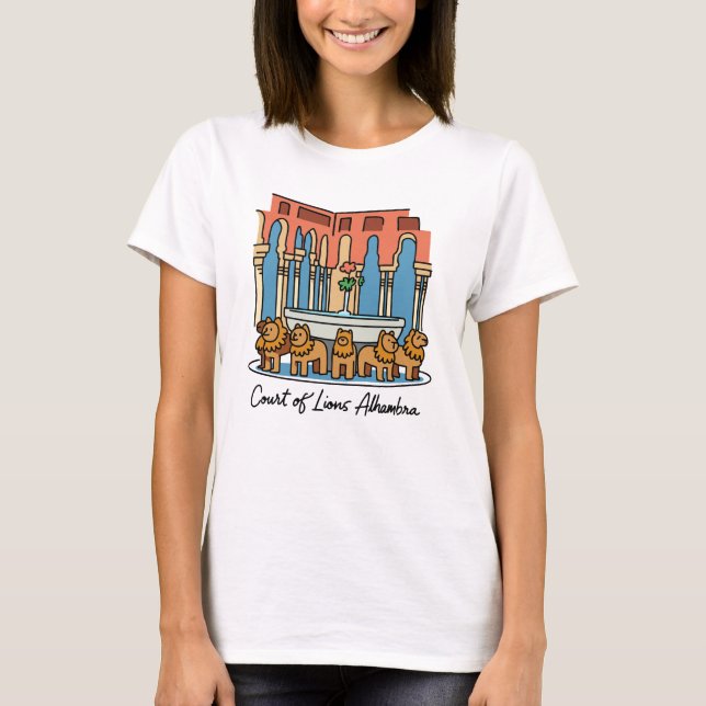 T-shirt Alhambra Cour des Lions 3 (Devant)