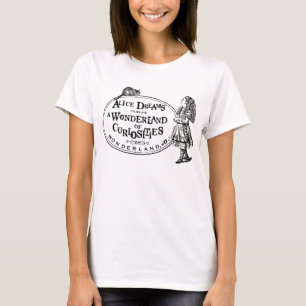 T-shirt Alice au pays des merveilles Curiousities W/Cheshi
