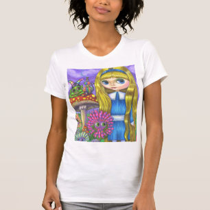 T-shirt Alice au pays des merveilles et le caterpillar Tee