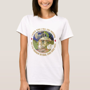 T-shirt Alice au pays des merveilles - j'ai su qui j'étai