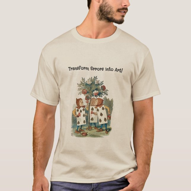 T-shirt Alice au pays des merveilles Jouer des jardiniers  (Devant)