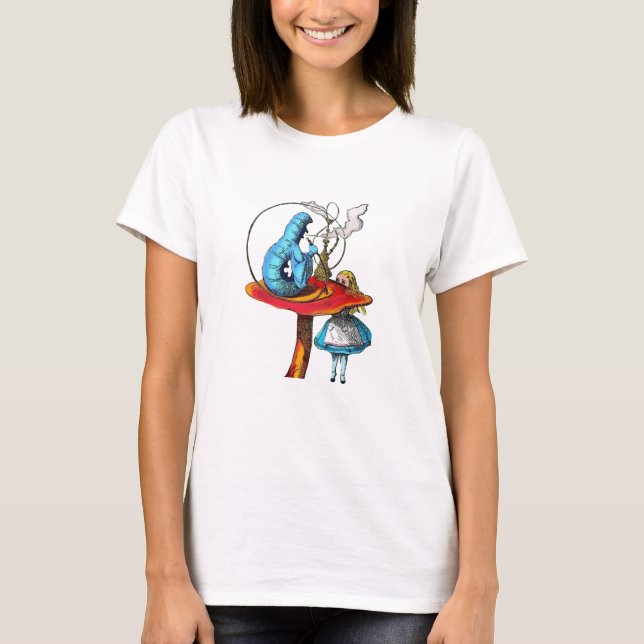 T-shirt Alice au pays des merveilles : la chenille (Devant)