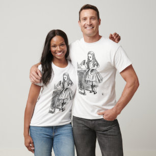 T-shirt Alice au pays des merveilles, tenir la bouteille "