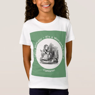 T-Shirt Alice au Wonderland Party - Alice et le Kitten
