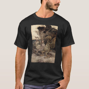 T-shirt Alice avec le Gryphon et la Fausse tortue