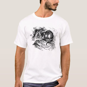 T-shirt Alice chez le chat de Cheshire du pays des