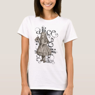 T-shirt Alice dans la grunge du pays des merveilles