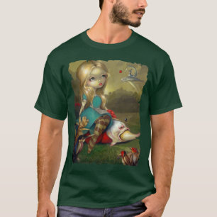 T-shirt Alice dans le goth d'inculte de CHEMISE d'oiseaux