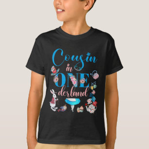T-shirt Alice Dans L'Onederland Famille Cousin De L'Annive