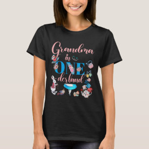 T-shirt Alice Dans L'Onederland Famille Grand-Mère De L'An