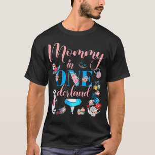 T-shirt Alice Dans L'Onederland Famille Maman De L'Anniver