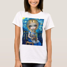 "Alice dans un nocturne de Van Gogh"
