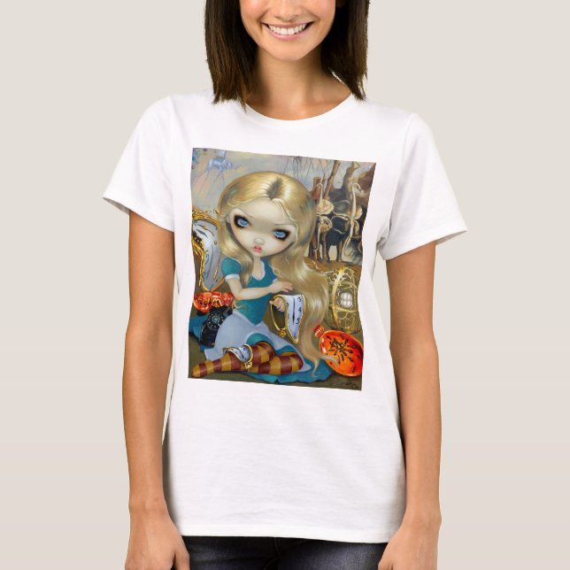 T-Shirt "Alice dans un rêve de Dali" (Devant)