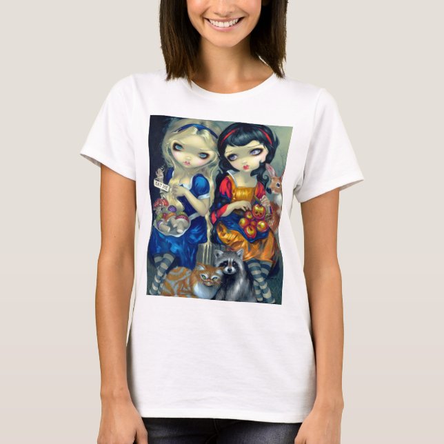 T-shirt "Alice et Blanche-Neige" (Devant)