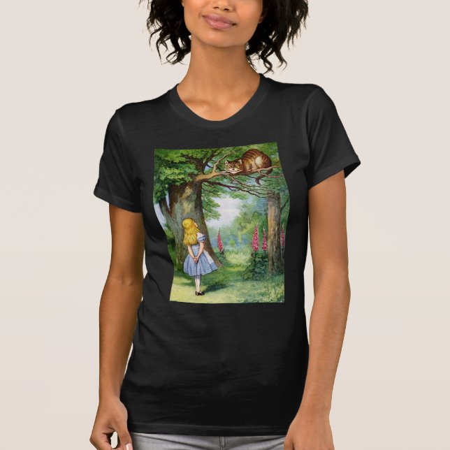 T-SHIRT ALICE ET CHÂTEAU CHESHIRE (Devant)