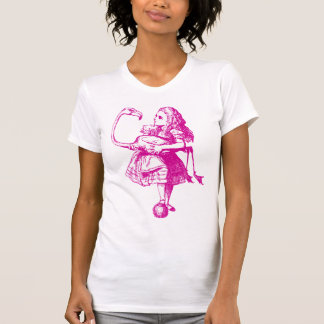 T-shirt Alice et Flamant rose ont encré le rose
