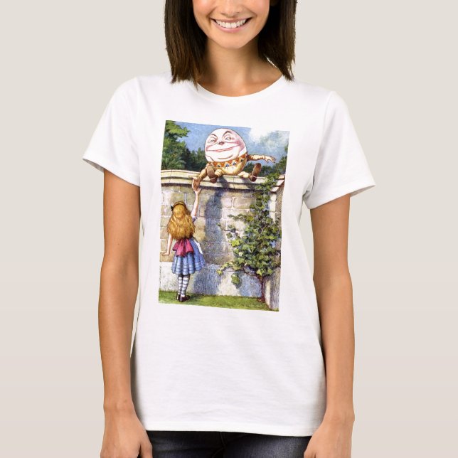 T-shirt Alice et Humpty Dumpty au pays des merveilles (Devant)