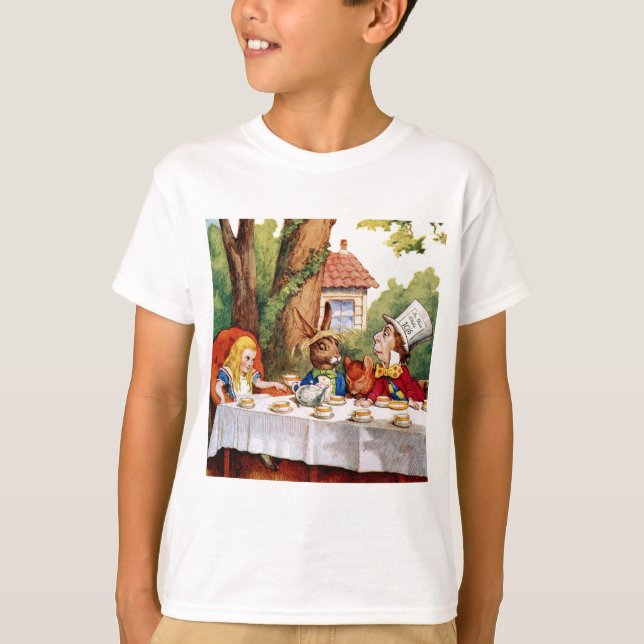 T-shirt Alice et le Tea Party de la Hatter folle au pays d (Devant)