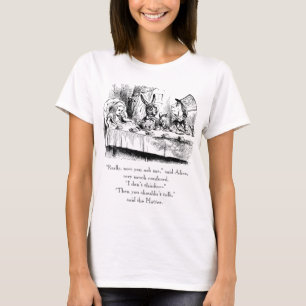 T-shirt Alice et le thé fou avec la citation de