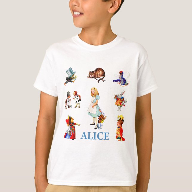 T-shirt Alice et ses amis au pays des merveilles (Devant)