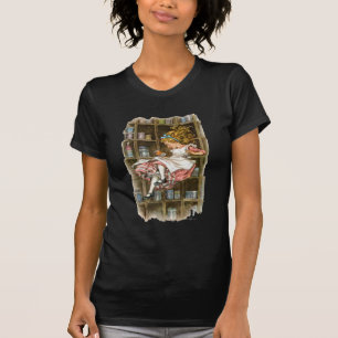 T-shirt Alice flotte dans le trou du lapin