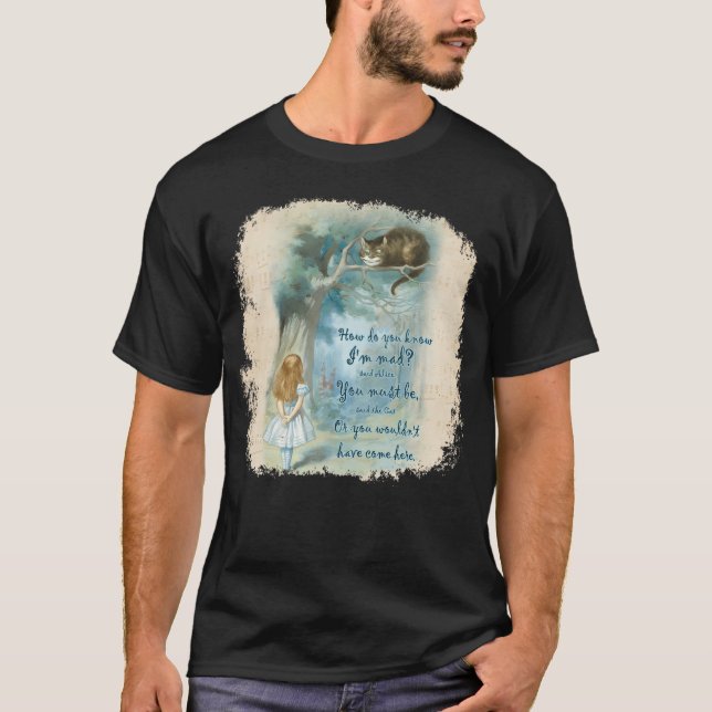 T-shirt Alice In Wonderland Citation - Comment Savez-Vous  (Devant)