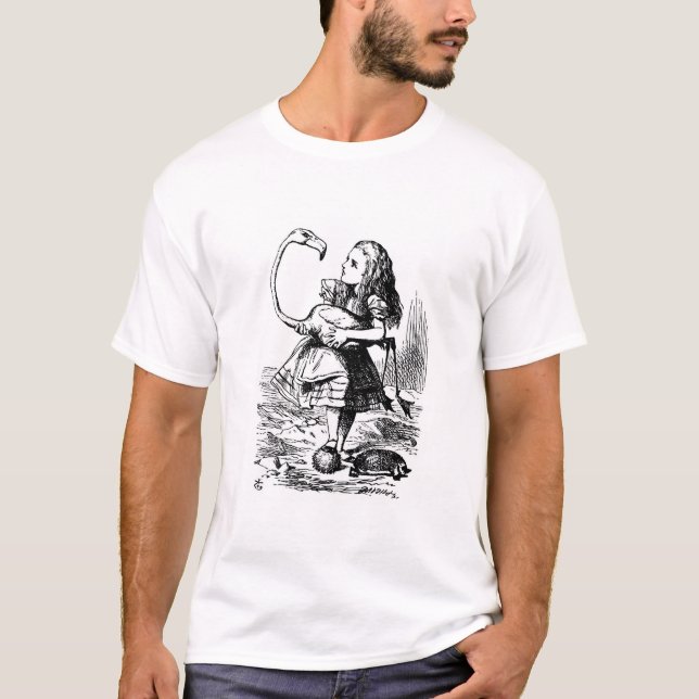 T-shirt Alice joue le croquet (Devant)