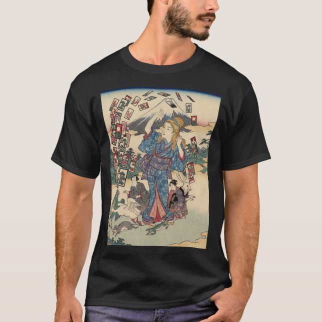 T-shirt Alice Lost in Japan | Ukiyo-e Floating Wonderland (Devant)