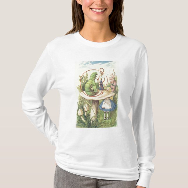 T-shirt Alice rencontre Caterpillar (Devant)
