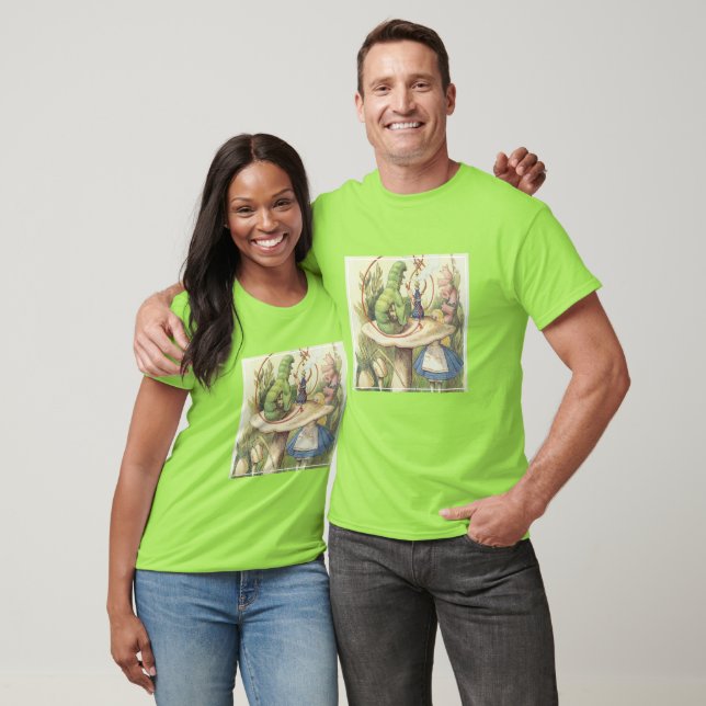 T-shirt Alice rencontre la Caterpillar (Unisexe)