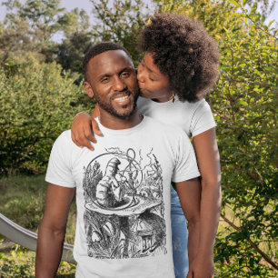 T-shirt Alice vintage au pays des merveilles Chatouchine