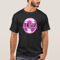 Alicia Nom Filles Football Jouer Football Sport Fa
