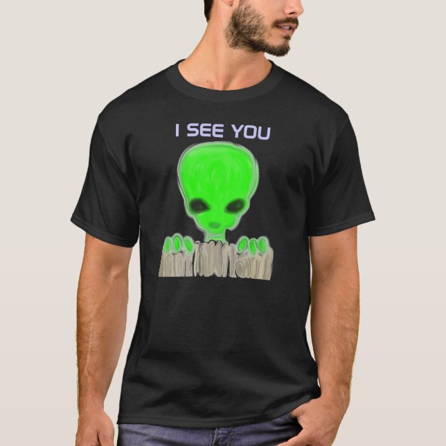 T-shirt alien 3-Eyed (avant et dos) (Devant)