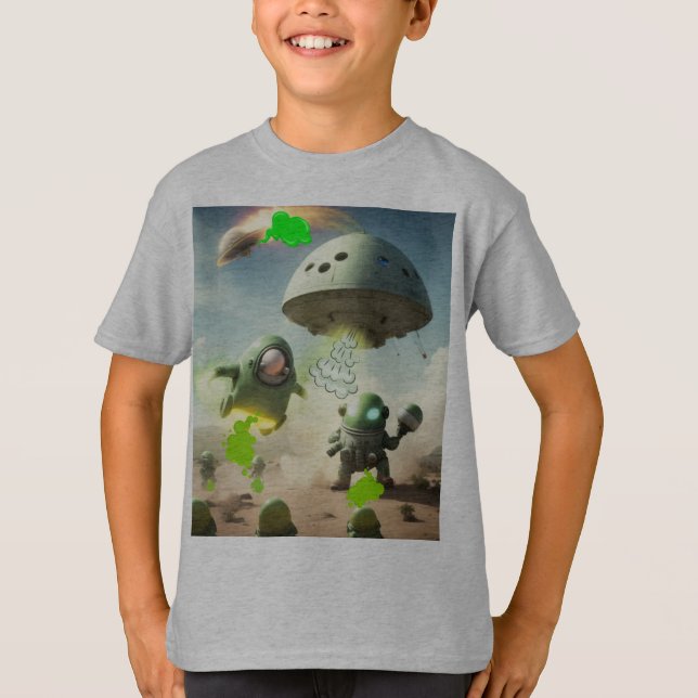 T-shirt Alien à la recherche de l'invasion (Devant)