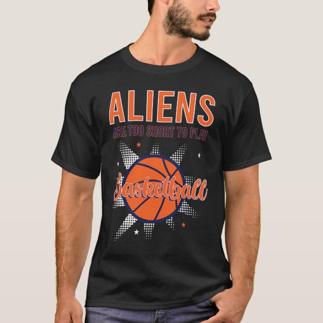 T-shirt Alien Abduction Area 51 Basketball Pun (Devant)