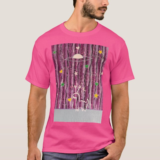 T-shirt Alien Abstrait Dino (Devant)