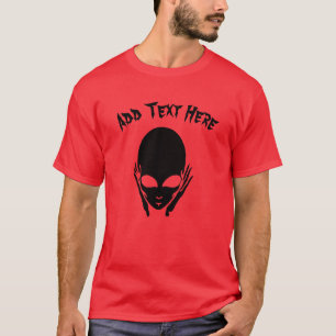 T-shirt Alien, ajouter dire, modifier du texte
