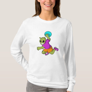 T-shirt Alien au Handball player avec Handball