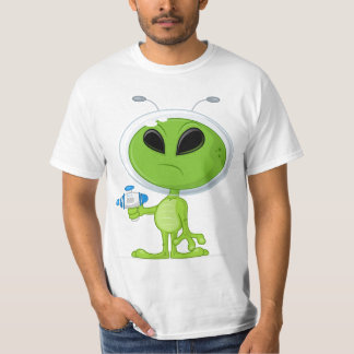 T-shirt Alien avec la sableuse