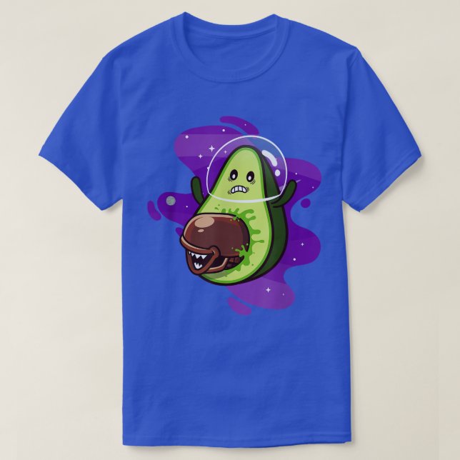 T-shirt Alien Avocado Guacamole Fan (Design devant)