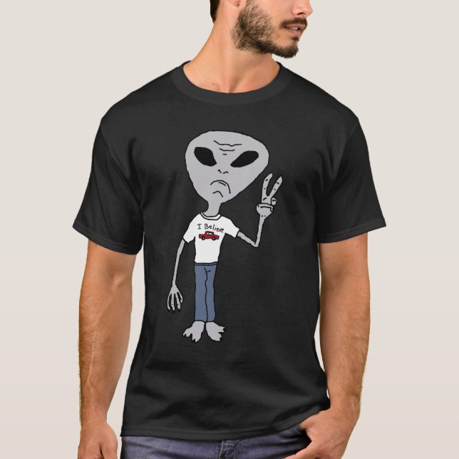 T-shirt Alien Believer (Devant)