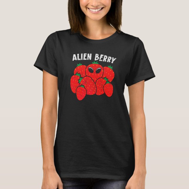 T-shirt Alien Berry Fraise  Fraise Extraterrestre (Devant)