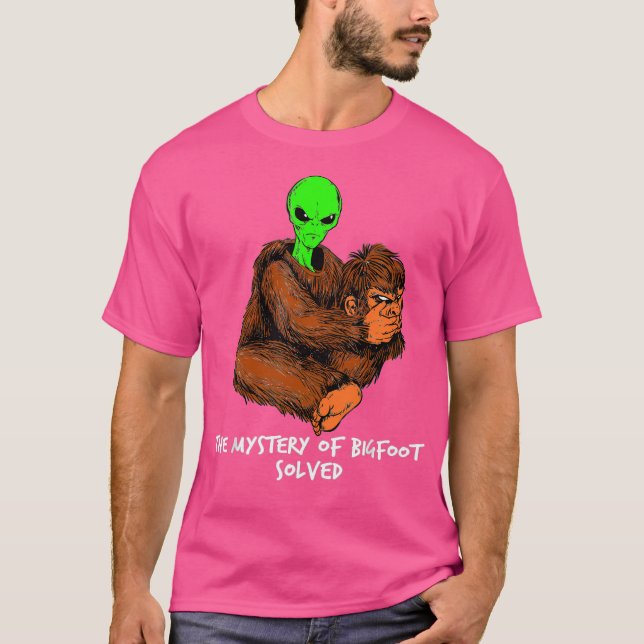 T-shirt Alien Bigfoot Ufo Enduction (Devant)