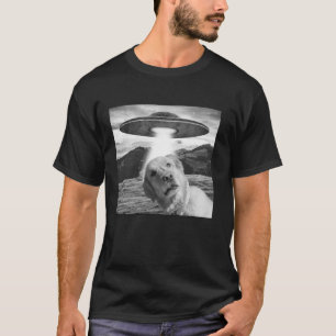 T-shirt Alien Chien OVNI Selfie Chien Avec OVNI Labrador C