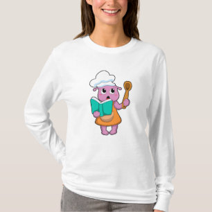 T-shirt Alien comme cuisinier avec Cookbook