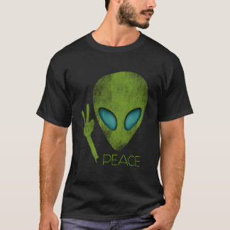 T-shirt Alien Cool de la paix Funny mignon Ufo Lover Anniv