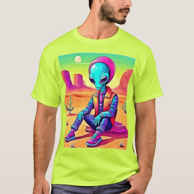T-shirt Alien Cool Désert Détente (Devant)
