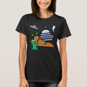 T-shirt Alien Crash Landing Retro.b
