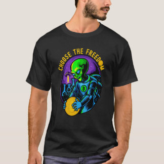 T-shirt Alien Cryptomonnaie Bitcoin 2